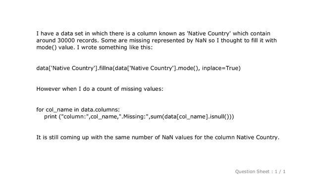Pandas : How to Pandas fillna() with mode of column? смотреть онлайн