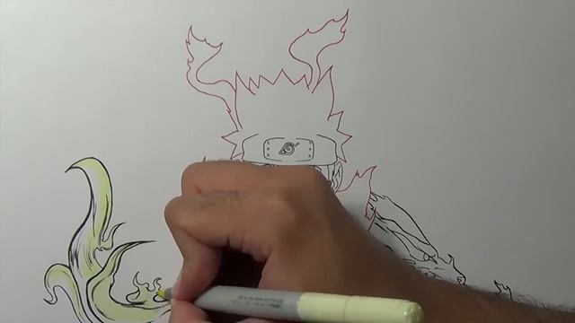 Drawing Naruto Bijuu mode смотреть онлайн