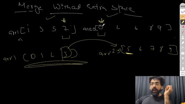 Array-18 | Merge Without Extra Space | Merge Sorted Array | GFG | LeetCode-88 смотреть онлайн