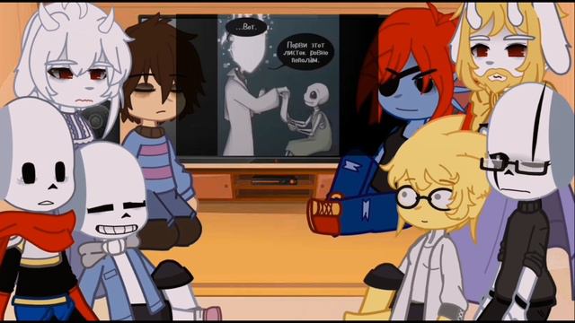 ×Undertale React To Handplates×gacha Club×3/3×!RUS/ENG!×☃️