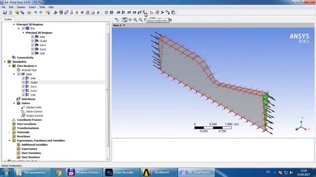 ANSYS CFX. Расчет течения в сверхзвуковом сопле. Часть 3.2 смотреть онлайн