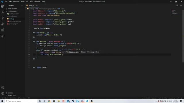 How to Code a Discord Bot | #3 - Paged Help Command смотреть онлайн