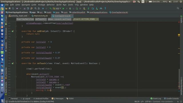 Android Kotlin Usage Tutorial #089 - Overlay applications with widget смотреть онлайн