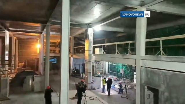 На стоительстве вокзального терминала Восточный в Черкизово