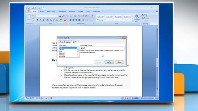 How to delete a page in Microsoft® Word 2007 смотреть онлайн