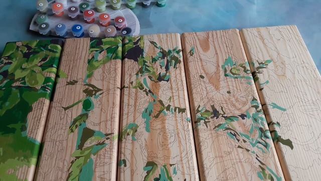 Раскраска по номерам "Маки в вазе" / Мой процесс и советы / Раскраска по дереву смотреть онлайн