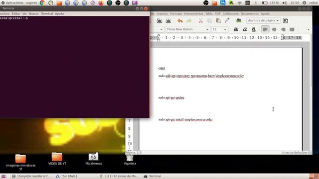 descarga OBS STUDIO Y Simple Screen Recorder por. comandos ubuntu 16.04 смотреть онлайн