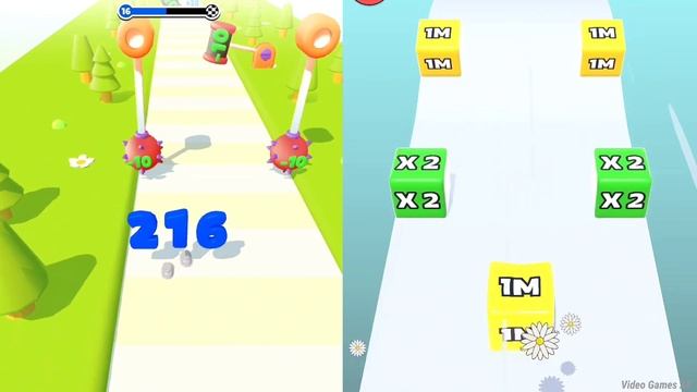 Number Run 3D vs Jelly Run 2048 - Max Level Gameplay смотреть онлайн