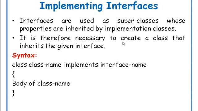 Implementing Interfaces in java in Telugu || JAVA in Telugu Lecture-42 смотреть онлайн