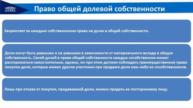 Тема Общие положения о праве собственности смотреть онлайн