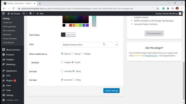 How to Add a Cookies Popup Notification in WordPress | GDPR / CCPA Consent Plugin tutorial смотреть онлайн