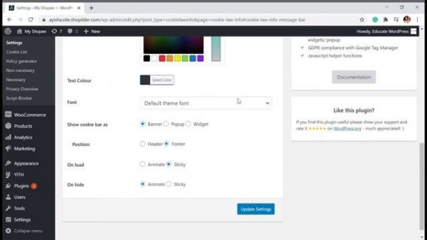 How to Add a Cookies Popup Notification in WordPress | GDPR / CCPA Consent Plugin tutorial