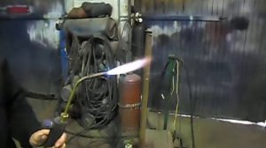 Высокотемпературная пайка стали твердым припоем пропан+кислород