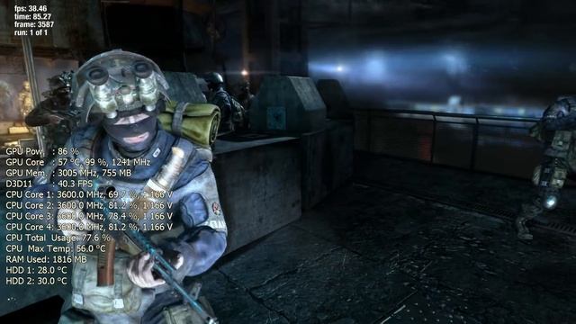 Metro Last Light benchmark PC HD - i5 3570K - MSI GTX 670 Power Edition смотреть онлайн
