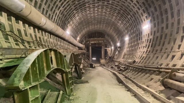 Строительство станции "Горный институт". Декабрь 2019 смотреть онлайн