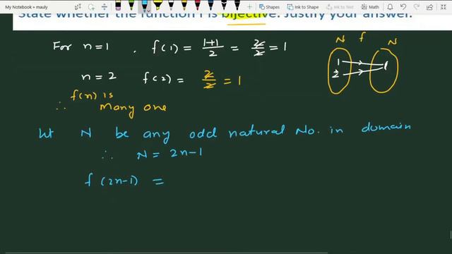 let f n to n be defined by f(n) State whether function is bijective | NCERT Ex 1.2 Q 9 Class 12 Mat смотреть онлайн