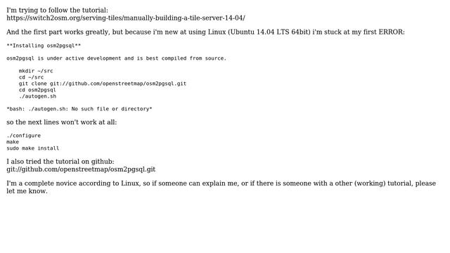 GIS: How to build osm tileserver (Ubuntu 14.04 LTS)? смотреть онлайн
