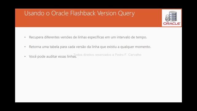 Slide 6 Flash Back Versions Query смотреть онлайн