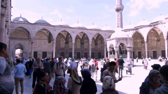Голубая мечеть или Мечеть Султанахмет (Sultanahmet Camii), Стамбул (Istanbul), Турция (Turkey) смотреть онлайн
