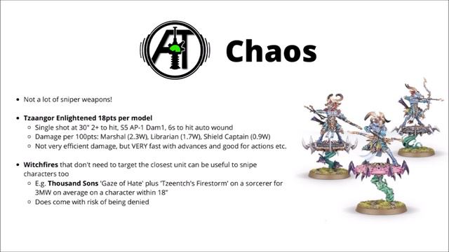 Best Snipers for Every Army in Warhammer 40K - Which deal the most damage? смотреть онлайн