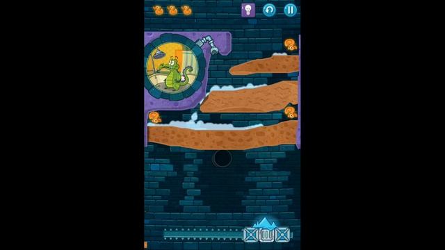 Прохождение игры "Крокодильчик Свомпи 2", уровень 79 "Тучка", все утки и сокровища смотреть онлайн