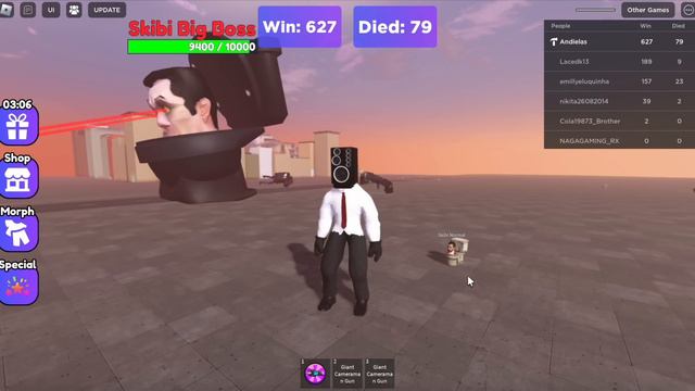 New Roblox Game 2024: Game Name Toilet Attack (Showing All Morph) смотреть онлайн
