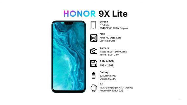 Global Version Honor 9X Lite Smartphone смотреть онлайн