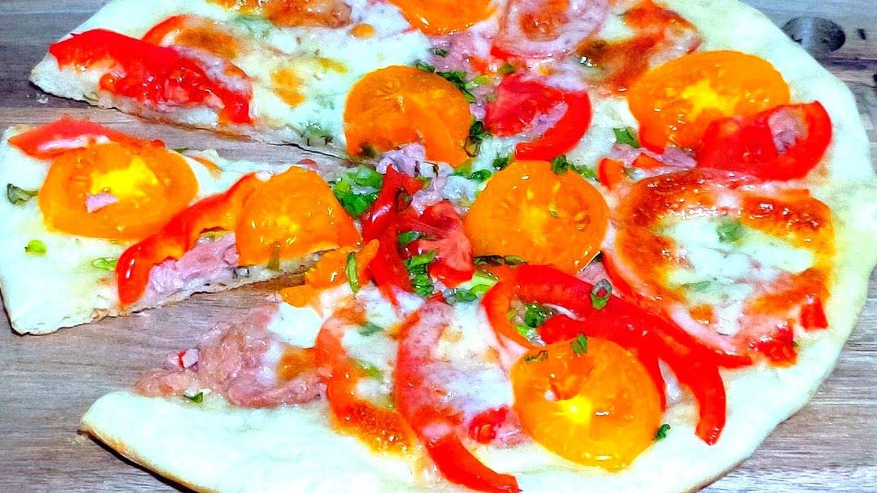 ПИЦЦА С ТУНЦОМ И ОВОЩАМИ🍕Ольгины Рецепты. смотреть онлайн