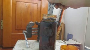 Травление клинков в растворе хлорного железа