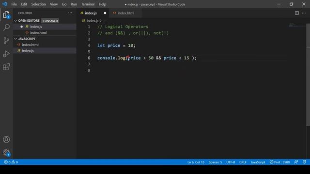 JavaScript for Beginners A -Z #15 | Logical Operators смотреть онлайн