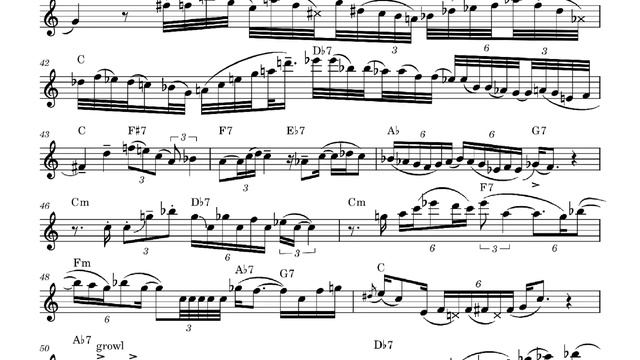 JAMES CARTER - AMAZING Solo Transcription - Born to Be Blue (Soprano Saxophone) смотреть онлайн