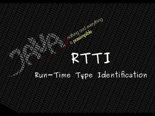 Java RTTI смотреть онлайн