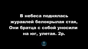 Далеко далеко, далеко журавли улетели,  ФОНОГРАМА Христианские псалмы.