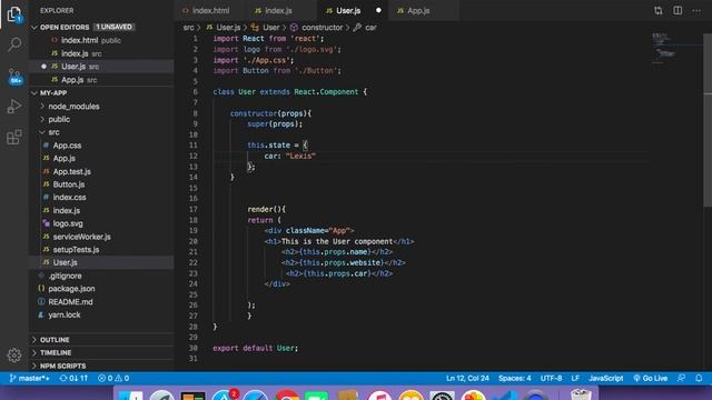 Learn React JS | State VS Props смотреть онлайн