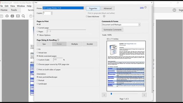 PDF To TIFF Converter | TIFF Image Printer 11 | PEERNET