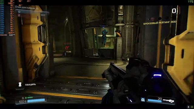 Doom Multiplayer XEON E5 2640 + GTX 970 ( Ultra Graphics ) ТЕСТ смотреть онлайн