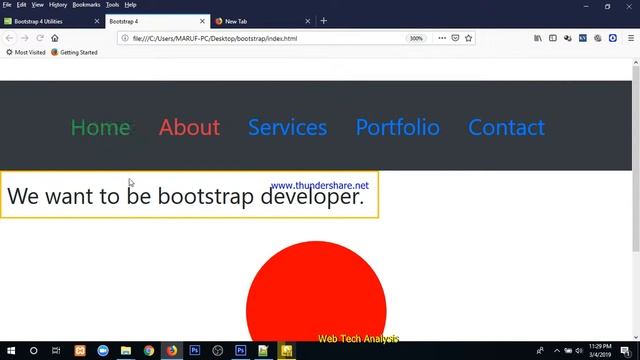 Bootstrap 4 Bangla [class #5] margin & padding смотреть онлайн