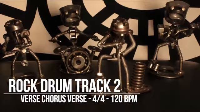 120 BPM - Rock Drums 2 - 4/4 Drum Track - Metronome - Drum Beat смотреть онлайн