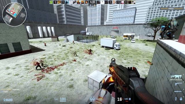 CS 2 Zombie Escape map defense3002 p on GFL server 11.30.2023 смотреть онлайн