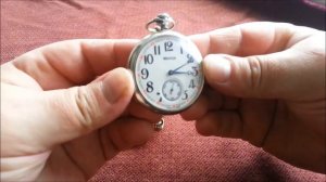 Советские карманные часы «Молния». Парусник.