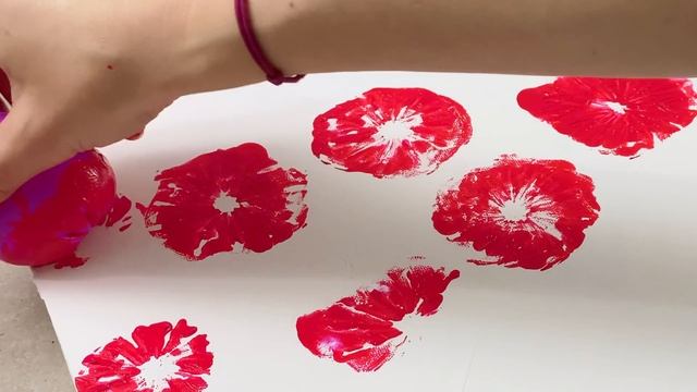 Flower Garden | Easy Painting Ideas | Acrylic Painting For Beginners With Balloon Technique