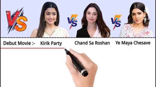 Rashmika Mandanna vs Tamannaah Bhatia vs Samantha Comparison 2023 | Hits and Flops смотреть онлайн
