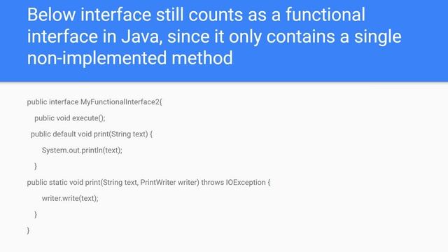 Functional interface in Java with Default and static methods смотреть онлайн