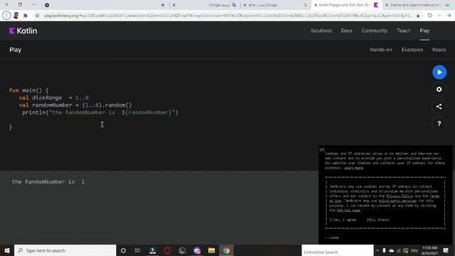 تعلم برمجة الاندرويد بلغة الكوتلن تطبيق تدوير مكعب نرد 1 смотреть онлайн