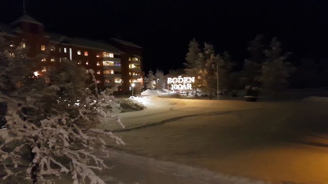 Буден. Зимняя прогулка по городу. Boden City (North Of Sweden).