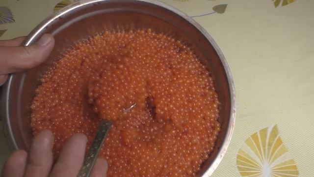 КАК СОЛИТЬ КРАСНУЮ ИКРУ ГОРБУШИ,КЕТЫ,ЛОСОСЯ, да очень просто, будет вкусно, смотреть онлайн