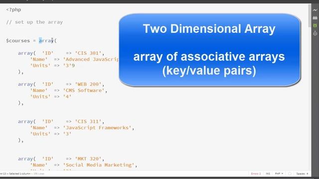 PHP / MySQL Course - Assignment 3 Overview смотреть онлайн