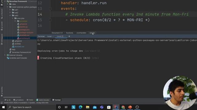 How to Fire your Lambda on CRON Schedule using serverless framework смотреть онлайн