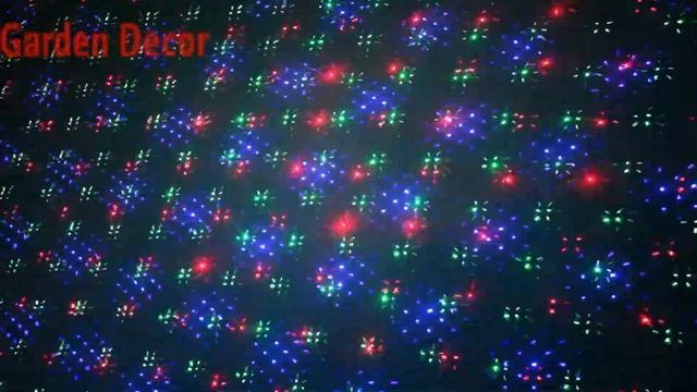 RGB garden laser outdoor IP65 waterproof landscape Christmas decoration смотреть онлайн