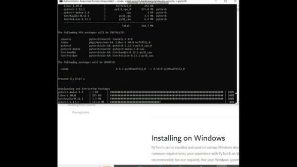 pytorch in jupyter notebook and anaconda || how to install pytorch in jupyter notebook and anaconda